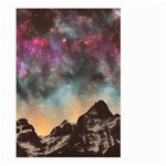 Mountain Space Galaxy Stars Universe Astronomy Large Garden Flag (Two Sides) Back