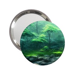 River Forest Woods Nature Rocks Japan Fantasy 2 25  Handbag Mirrors by Uceng