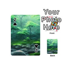 River Forest Woods Nature Rocks Japan Fantasy Playing Cards 54 Designs (mini) by Uceng