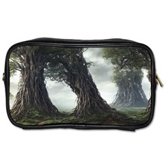 Trees Forest Woods Drawing Fantasy Dream Toiletries Bag (one Side) by Uceng