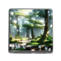 Forest Wood Nature Lake Swamp Water Trees Memory Card Reader (square 5 Slot) by Uceng