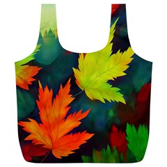 Leaves Foliage Autumn Nature Forest Fall Full Print Recycle Bag (xl)