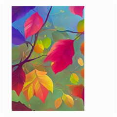 Leaves Foliage Autumn Branch Trees Nature Forest Small Garden Flag (two Sides) by Uceng