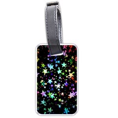 Christmas Star Gloss Lights Light Luggage Tag (one Side) by Uceng