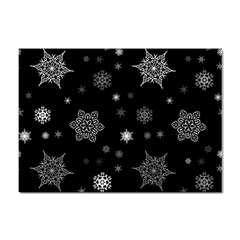 Christmas Snowflake Seamless Pattern With Tiled Falling Snow Sticker A4 (100 Pack) by Uceng