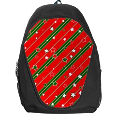 Christmas Paper Star Texture Backpack Bag by Uceng