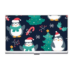 Colorful Funny Christmas Pattern Business Card Holder