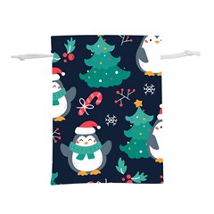 Colorful Funny Christmas Pattern Lightweight Drawstring Pouch (M)