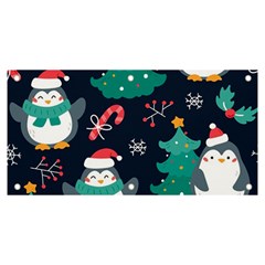 Colorful Funny Christmas Pattern Banner and Sign 6  x 3 