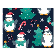 Colorful Funny Christmas Pattern Flano Blanket (Large)