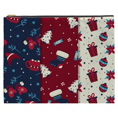 Flat Design Christmas Pattern Collection Art Cosmetic Bag (xxxl) by Uceng