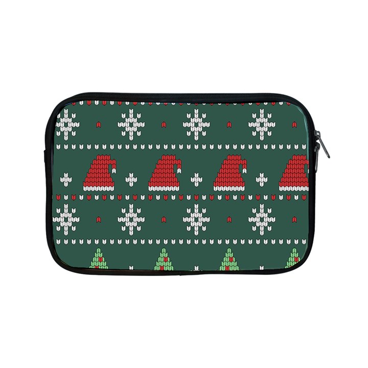 Beautiful Knitted Christmas Pattern Apple iPad Mini Zipper Cases