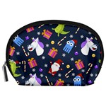 Colorful Funny Christmas Pattern Accessory Pouch (Large) Front