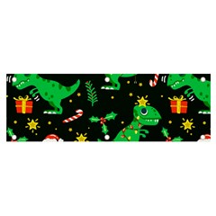 Christmas Funny Pattern Dinosaurs Banner And Sign 6  X 2  by Uceng