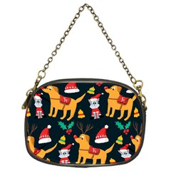 Funny Christmas Pattern Background Chain Purse (one Side) by Uceng