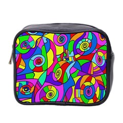 Colorful Stylish Design Mini Toiletries Bag (two Sides) by gasi