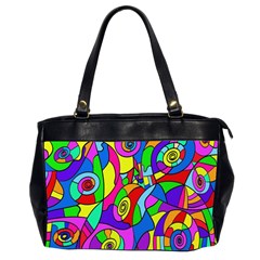 Colorful Stylish Design Oversize Office Handbag (2 Sides) by gasi