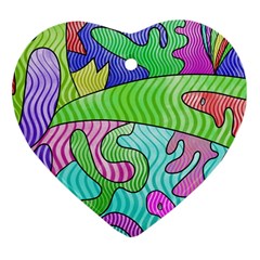 Colorful stylish design Ornament (Heart)