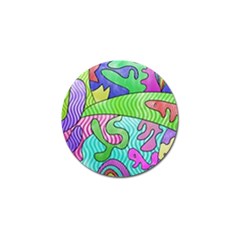 Colorful stylish design Golf Ball Marker (10 pack)