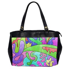 Colorful stylish design Oversize Office Handbag (2 Sides)