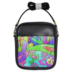 Colorful stylish design Girls Sling Bag