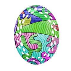 Colorful Stylish Design Ornament (oval Filigree) by gasi