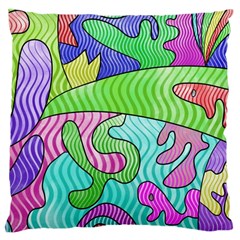 Colorful stylish design Large Cushion Case (Two Sides)