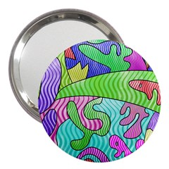 Colorful stylish design 3  Handbag Mirrors