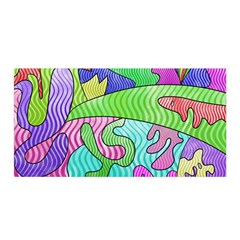 Colorful stylish design Satin Wrap 35  x 70 