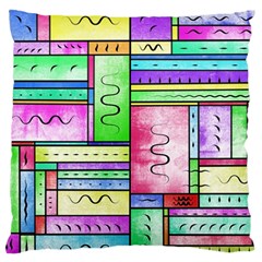 Colorful Pattern Standard Flano Cushion Case (one Side) by gasi