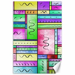 Colorful Pattern Canvas 24  X 36  by gasi