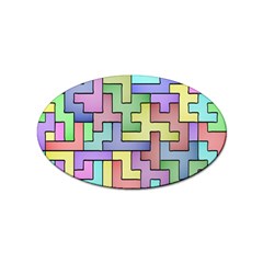 Colorful Stylish Design Sticker Oval (100 Pack) by gasi