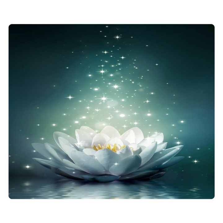 Sparkle Lotus Flano Blanket (Small)