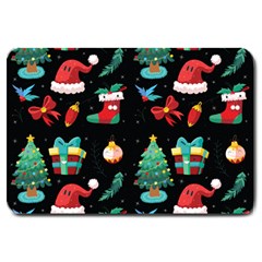 Christmas Pattern Large Doormat by designsbymallika