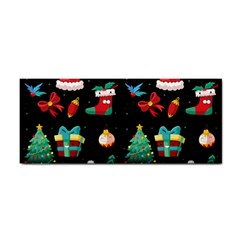 Christmas Pattern Hand Towel by designsbymallika