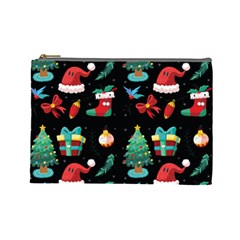 Christmas Pattern Cosmetic Bag (Large)
