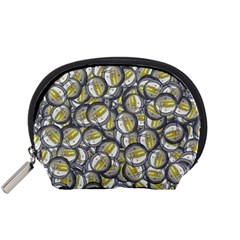 Gong Instrument Motif Pattern Accessory Pouch (small) by dflcprintsclothing