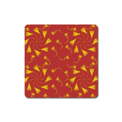 Background Pattern Texture Design Square Magnet by Ravend