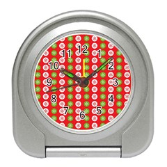 Festive Pattern Christmas Holiday Travel Alarm Clock