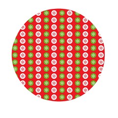 Festive Pattern Christmas Holiday Mini Round Pill Box