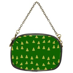 Green Christmas Trees Green Chain Purse (two Sides)