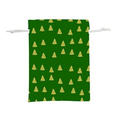 Green Christmas Trees Green Lightweight Drawstring Pouch (s) by TetiBright