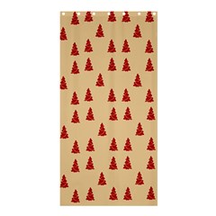 Red Christmas Tree Brown Shower Curtain 36  X 72  (stall)  by TetiBright