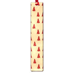 Red Christmas Tree Brown Large Book Marks by TetiBright