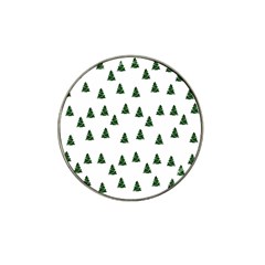 Green Christmas Trees White Hat Clip Ball Marker by TetiBright