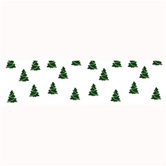 Green Christmas Trees White Large Bar Mat by TetiBright