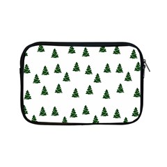 Green Christmas Trees White Apple Ipad Mini Zipper Cases