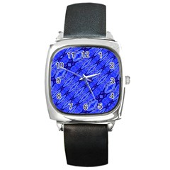 Abstract Tech Modern Pattern Square Metal Watch by dflcprintsclothing