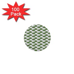 Funny Frog Cartoon Drawing Motif Pattern 1  Mini Buttons (100 Pack)  by dflcprintsclothing