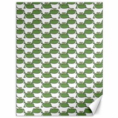 Funny Frog Cartoon Drawing Motif Pattern Canvas 36  X 48  by dflcprintsclothing